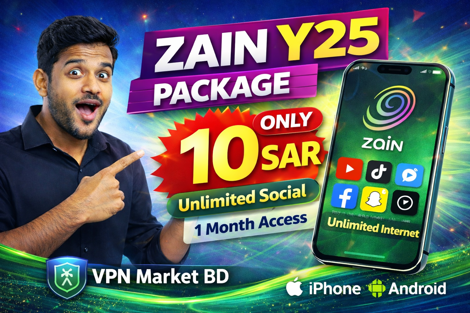 Zain Y25 Package Saudi Arabia High Speed Internet VPN Setup – VPN Market BD