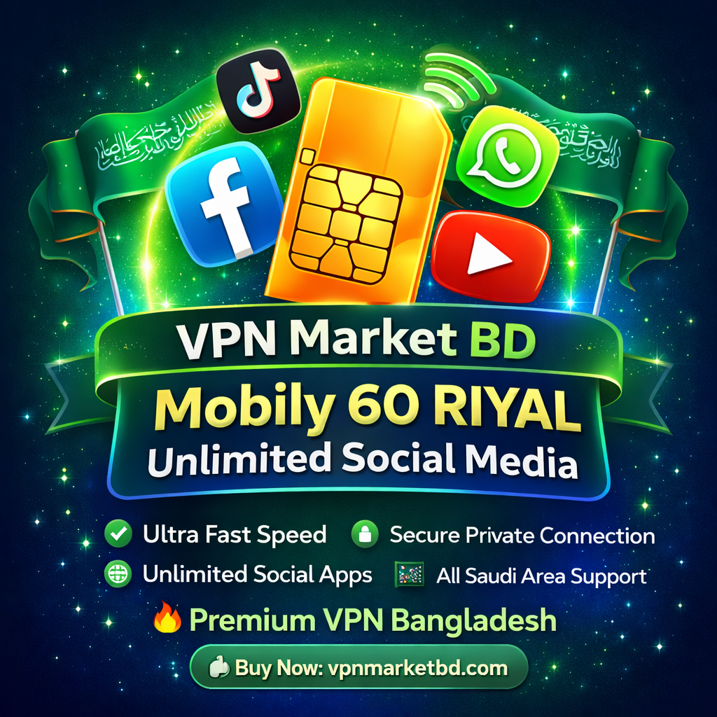 Mobily 60 Riyal Unlimited Social Media Package